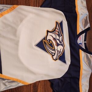 Predators NHL CCM Navy and White Jersey